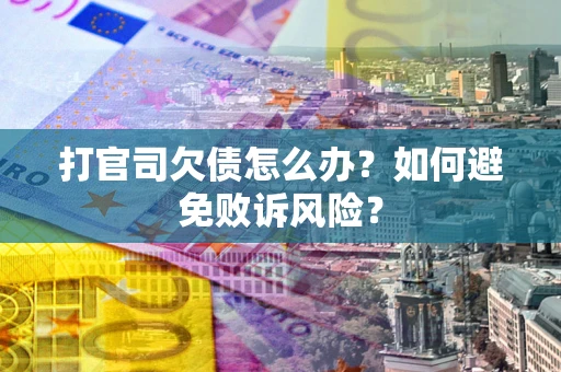 北京打官司欠债怎么办？如何避免败诉风险？