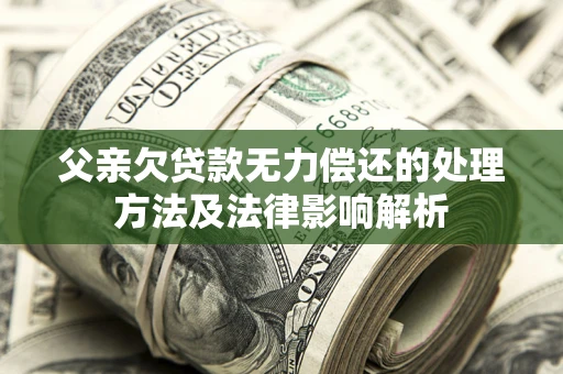 北京父亲欠贷款无力偿还的处理方法及法律影响解析